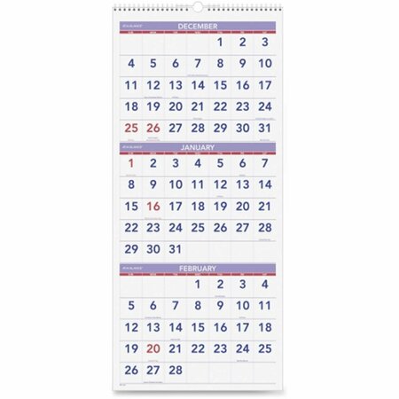 SCHOOL SPECIALTY SP Richards 12 x 27 in. 3 Month Reference Vertical Wall Calendar SP465266